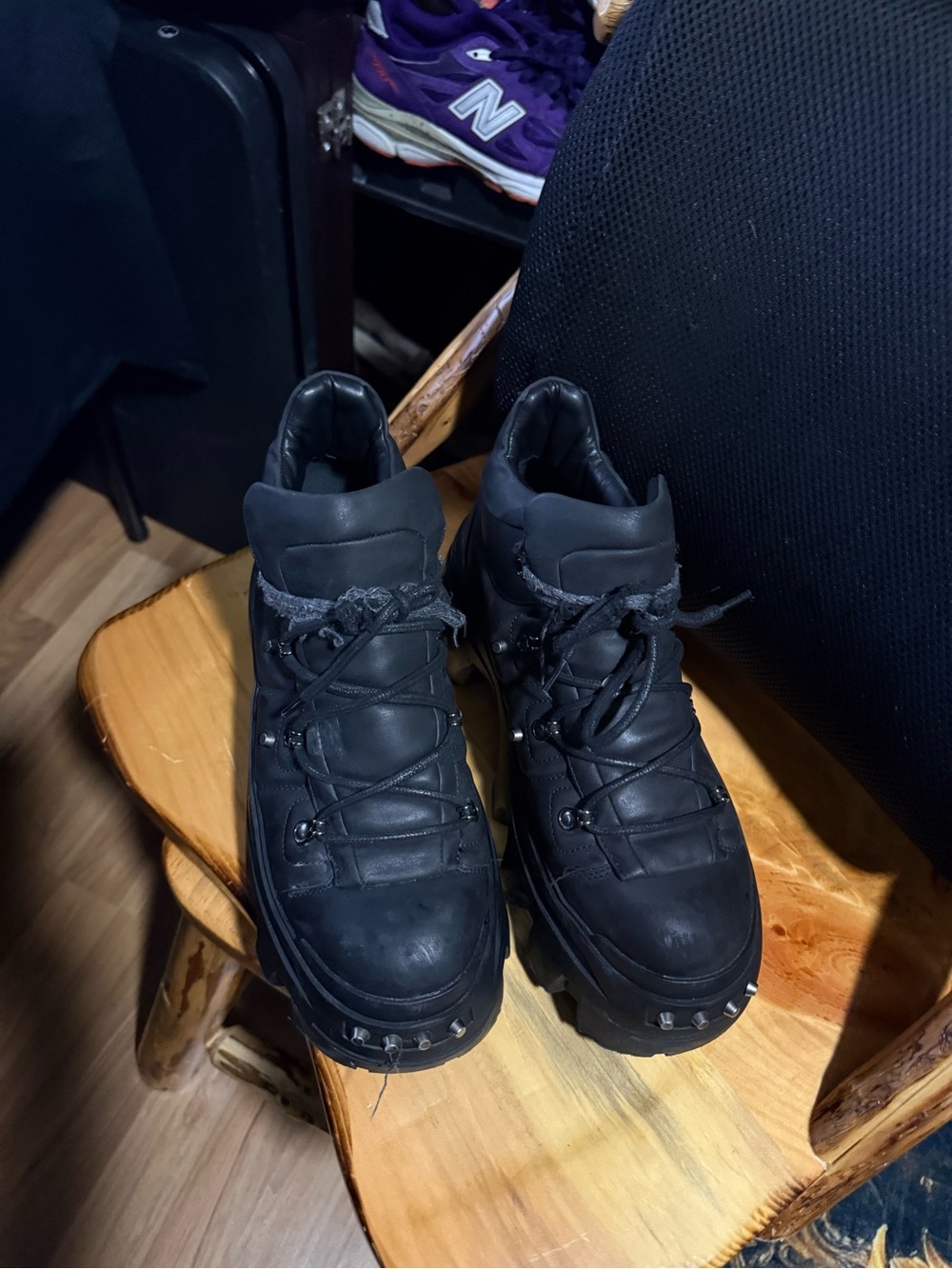 ASOS Black Women's Chunky Lace-Up Boots